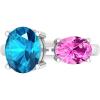 Martha Stewart 3 3/4 Carat Two Stone Gemstone Ring For Women in Sterling Silver, Gemstone Jewelry For Women(Option 1)