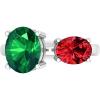 Martha Stewart 3 3/4 Carat Two Stone Gemstone Ring For Women in Sterling Silver, Gemstone Jewelry For Women(Option 2)