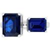 Martha Stewart 4 1/2 Carat Two Stone Gemstone Ring For Women in Sterling Silver, Gemstone Jewelry For Women(Option 10)