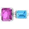 Martha Stewart 4 1/2 Carat Two Stone Gemstone Ring For Women in Sterling Silver, Gemstone Jewelry For Women(Option 3)