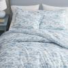Martha Stewart – Queen Duvet Cover Set, 100% Smooth & Silky Sateen Cotton Bedding with a Cotton Percale Reverse, 3 Piece Cottage Bedding with Matching Pillowcases (Farmhouse Toile Blue)(Farmhouse Toile Blue)