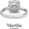 Martha Stewart 3 Carat Round Shape Lab Grown Diamond Solitaire Engagement Ring In Sterling Silver
