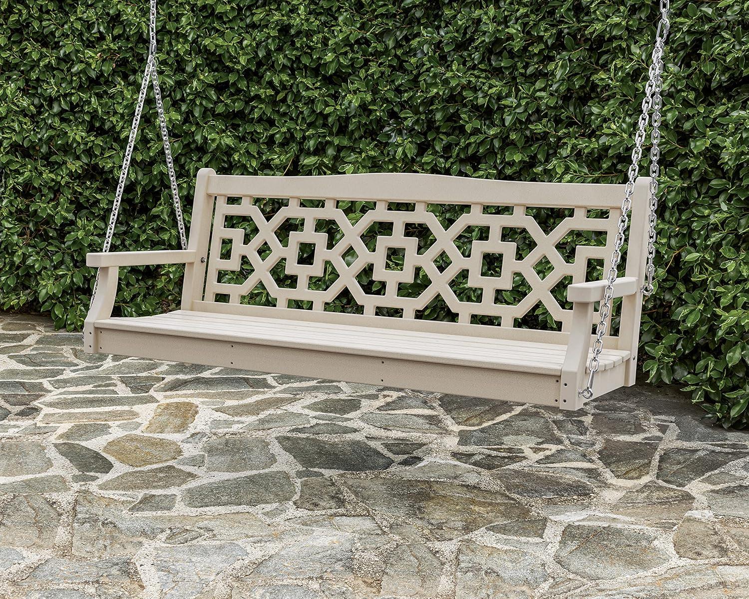 image:imageMartha Stewart by POLYWOOD Chinoiserie 60 Swing in MahoganyBlack