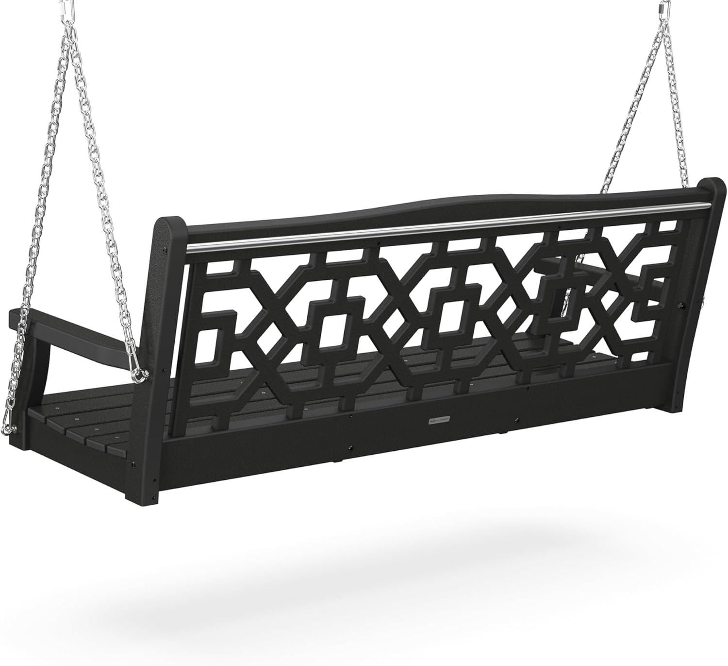 image:imageMartha Stewart by POLYWOOD Chinoiserie 60 Swing in MahoganyBlack