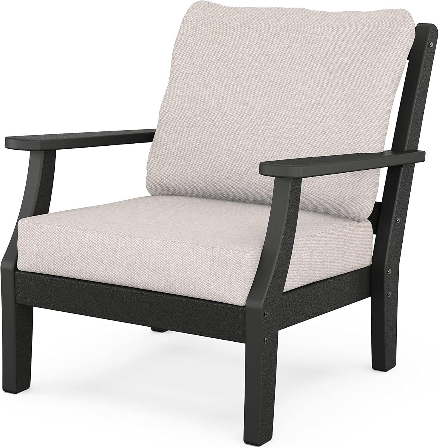 image:imageMartha Stewart by POLYWOOD Chinoiserie 6Piece Lounge Sofa Set in MahoganySpiced BurlapBlack Dune Burlap