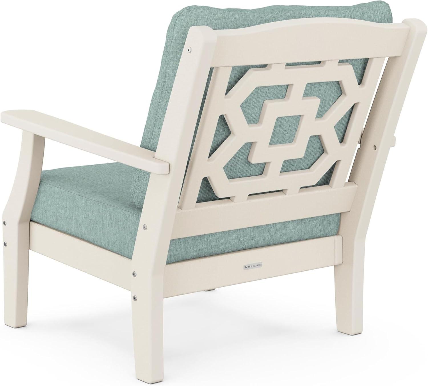 image:imageMartha Stewart by POLYWOOD Chinoiserie 6Piece Lounge Sofa Set in MahoganySpiced BurlapSand Glacier Spa
