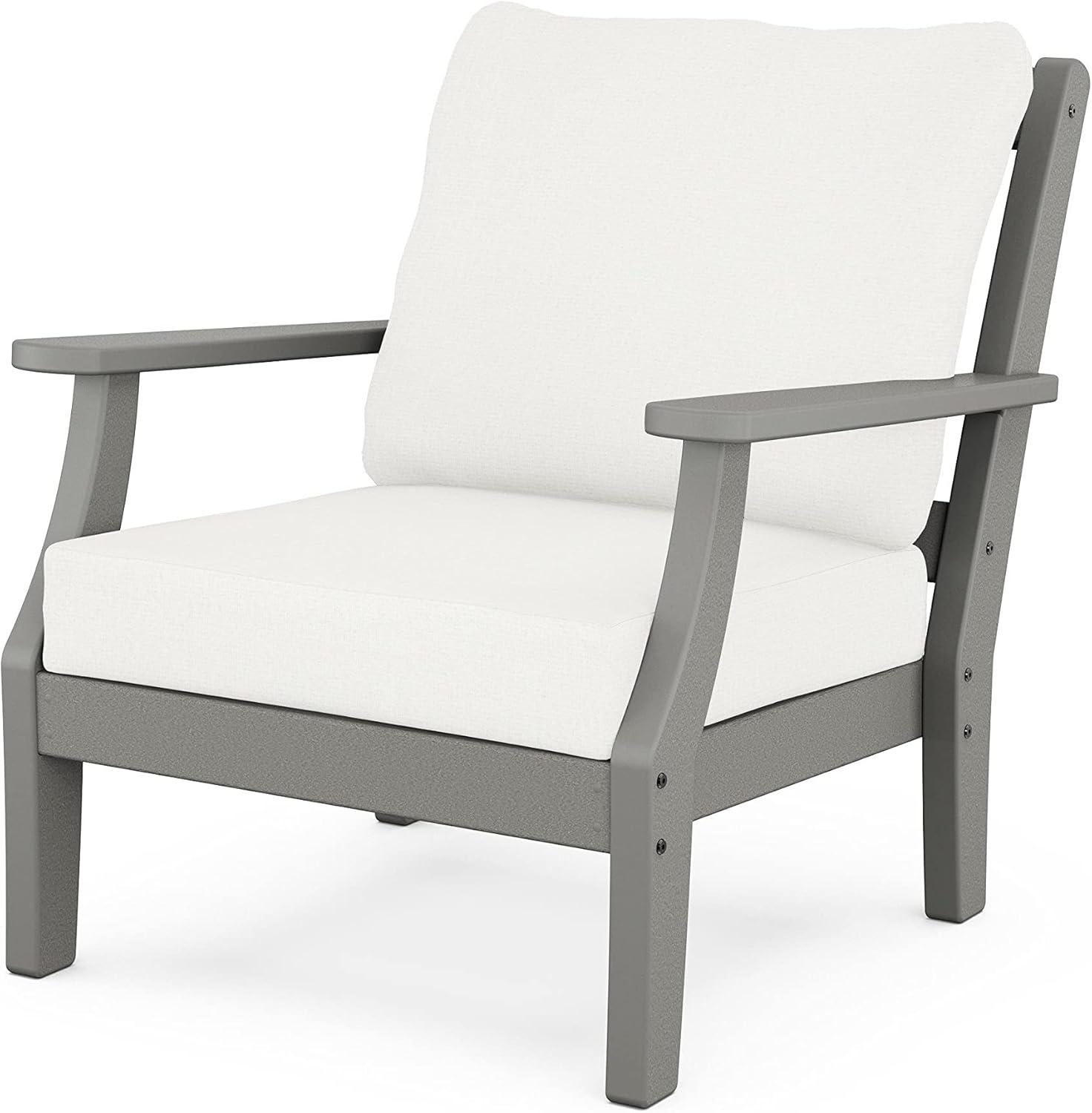 image:imageMartha Stewart by POLYWOOD Chinoiserie 6Piece Lounge Sofa Set in MahoganySpiced BurlapSlate Grey Natural Linen