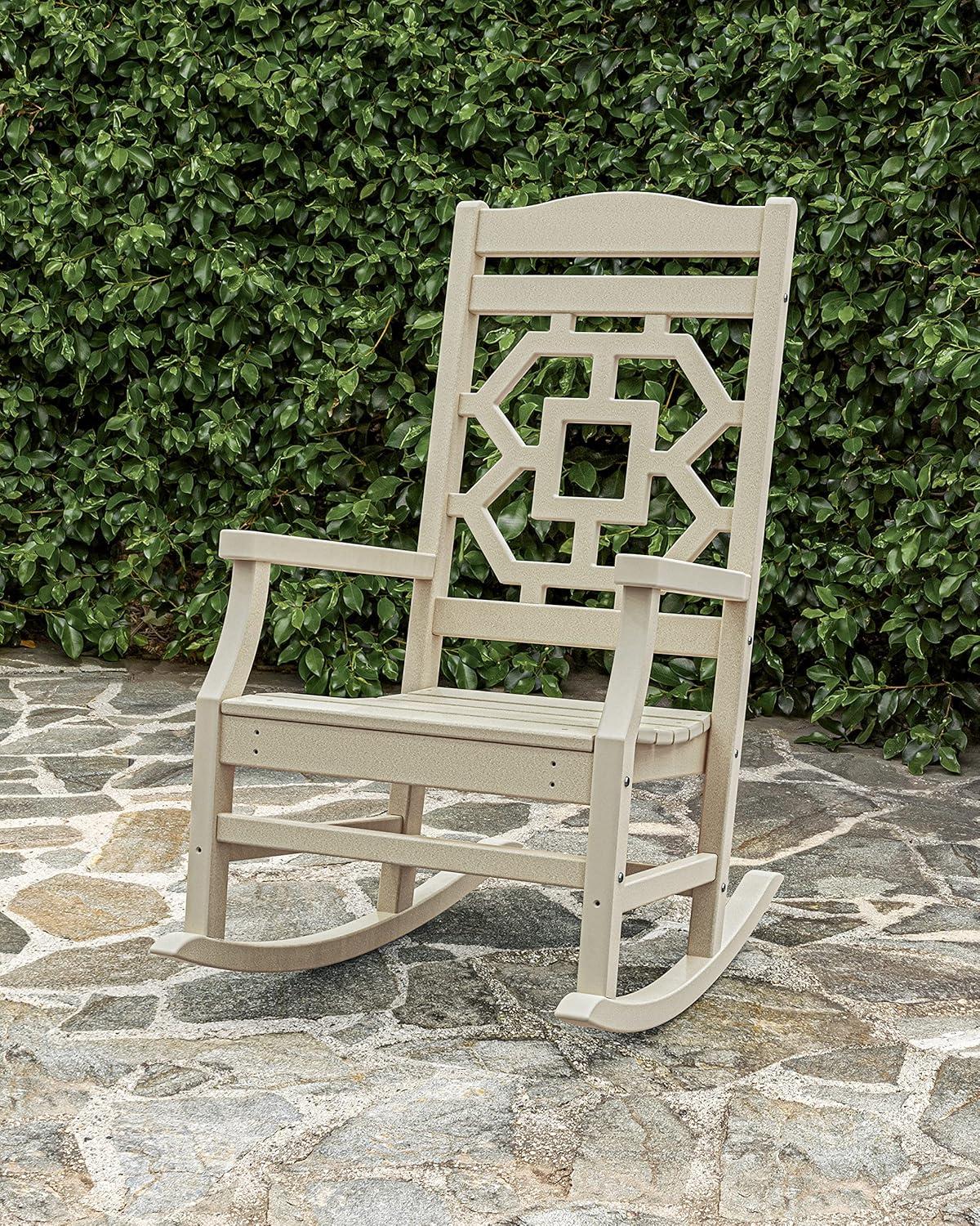 image:imageMartha Stewart by POLYWOOD Chinoiserie Rocking Chair in SandWhite