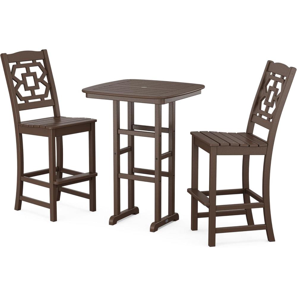 image:imageMartha Stewart by POLYWOOD Chinoiserie 3Piece Bar Set in MahoganyMahogany