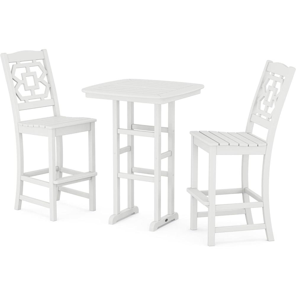 image:imageMartha Stewart by POLYWOOD Chinoiserie 3Piece Bar Set in MahoganyWhite