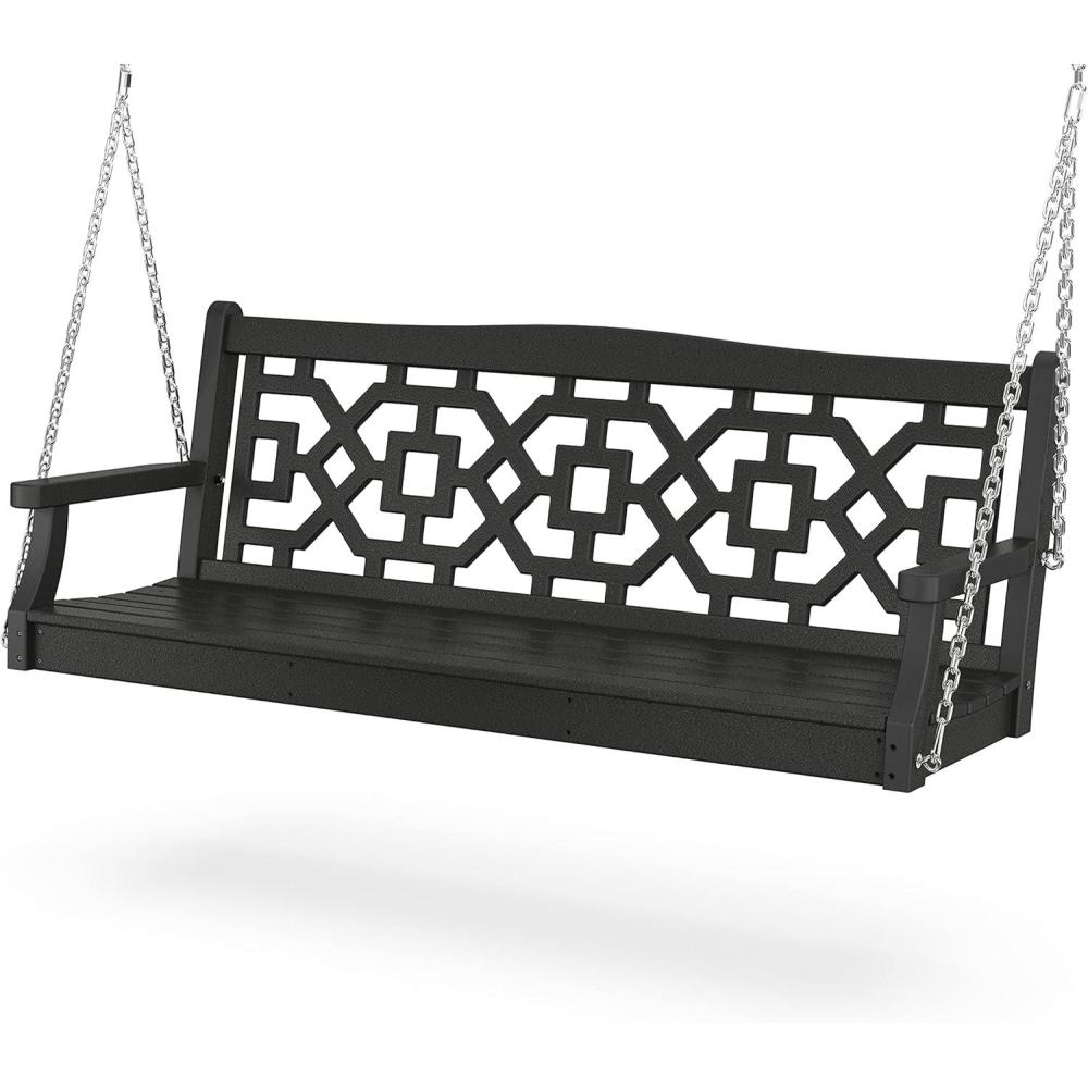image:imageMartha Stewart by POLYWOOD Chinoiserie 60 Swing in MahoganyBlack