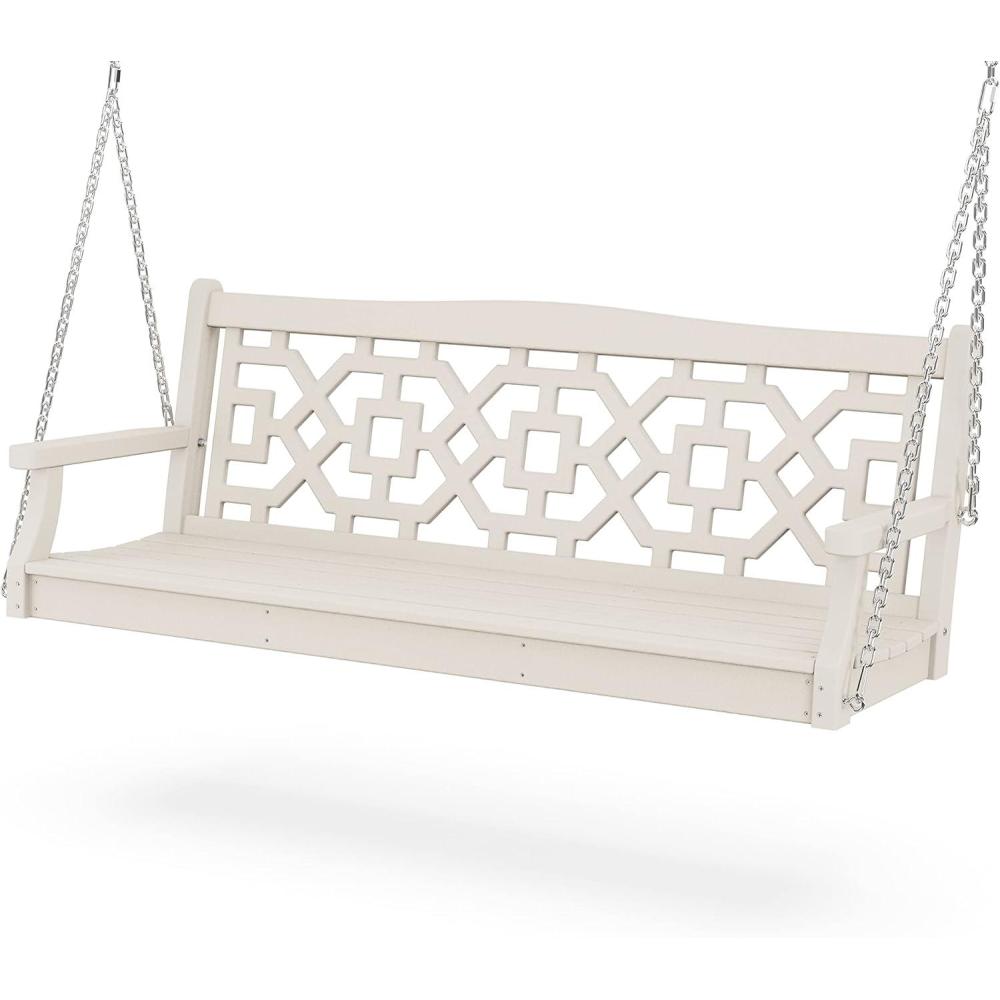 image:imageMartha Stewart by POLYWOOD Chinoiserie 60 Swing in MahoganySand