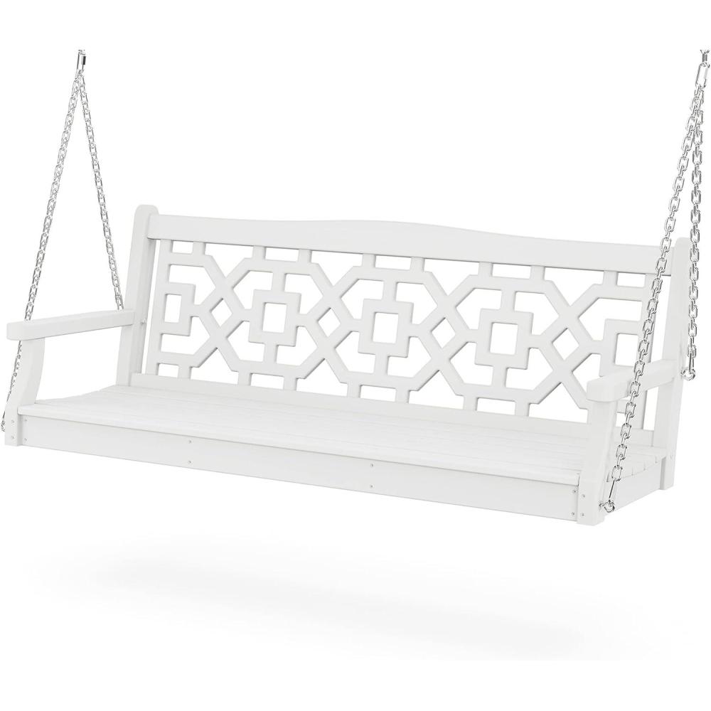 image:imageMartha Stewart by POLYWOOD Chinoiserie 60 Swing in MahoganyWhite