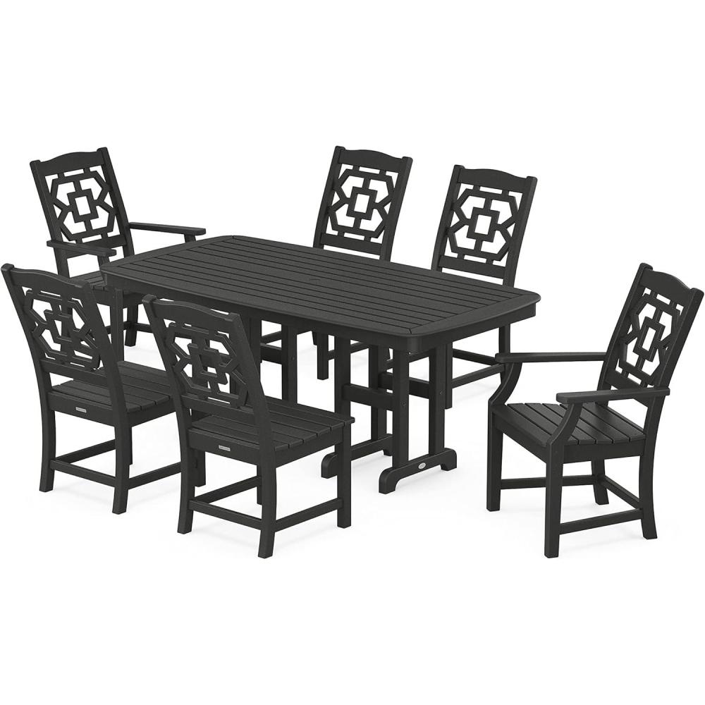 image:imageMartha Stewart by POLYWOOD Chinoiserie 7Piece Dining Set in WhiteBlack