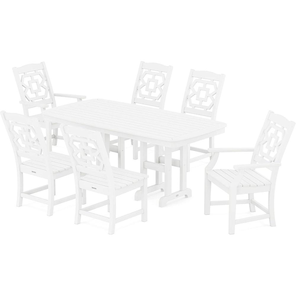 image:imageMartha Stewart by POLYWOOD Chinoiserie 7Piece Dining Set in WhiteWhite