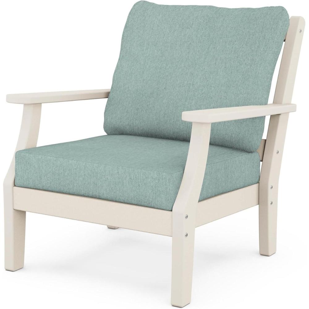 image:imageMartha Stewart by POLYWOOD Chinoiserie Deep Seating Chair in WhiteSky BlueSand Glacier Spa