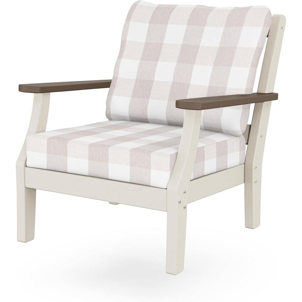 image:imageMartha Stewart by POLYWOOD Chinoiserie Deep Seating Chair in WhiteSky BlueSand Kona Buffalo Plaid Dune Burlap