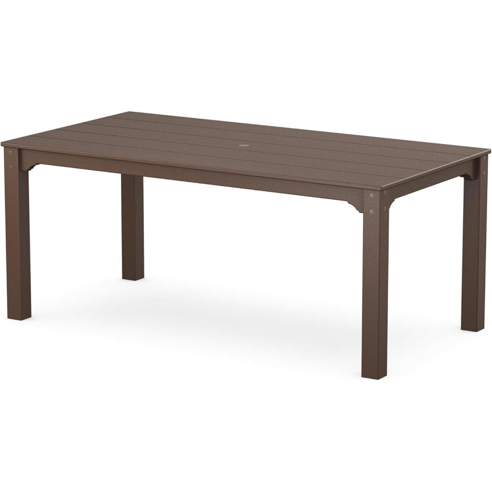 image:imageMartha Stewart by POLYWOOD Chinoiserie Parsons 38 x 72 Dining Table in Slate GreyMahogany