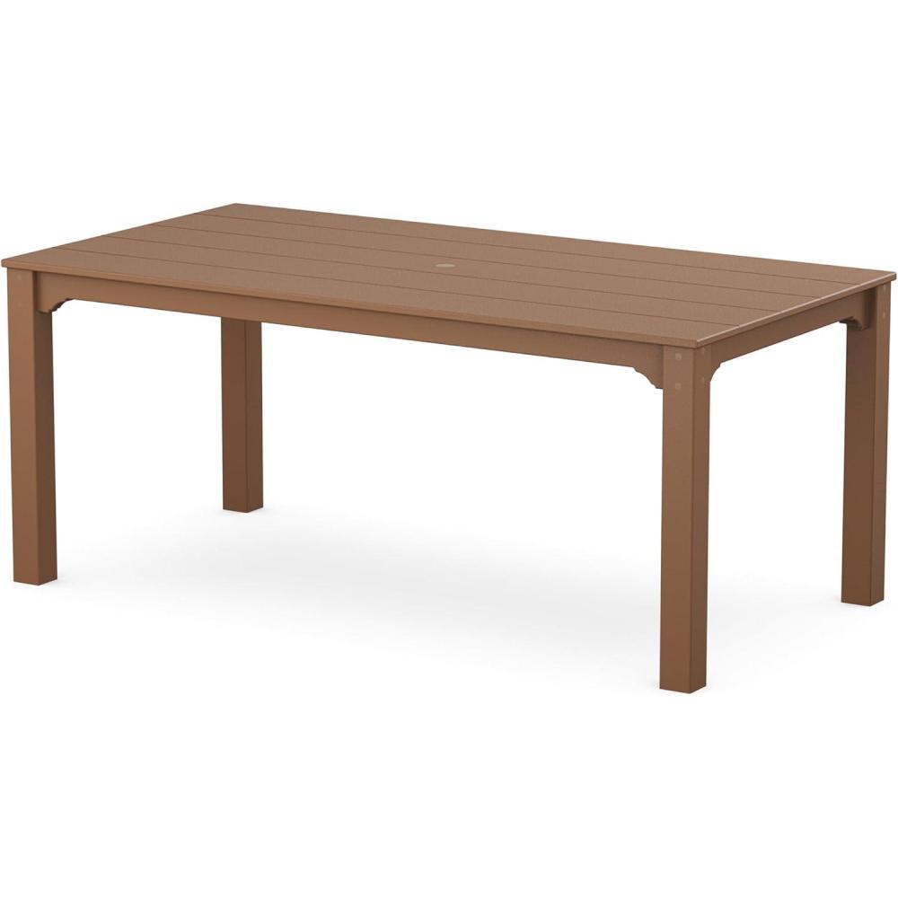 image:imageMartha Stewart by POLYWOOD Chinoiserie Parsons 38 x 72 Dining Table in Slate GreyTeak