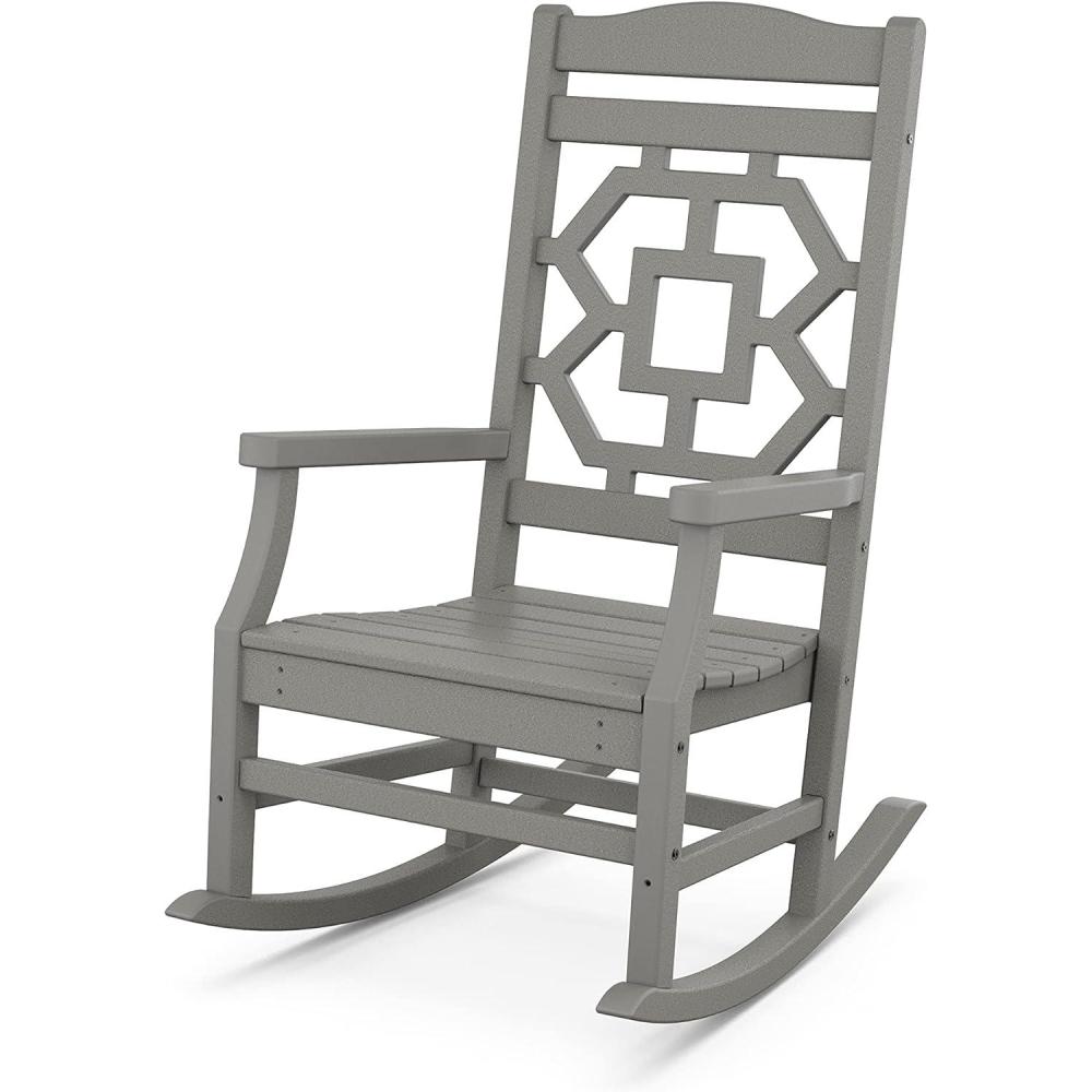 image:imageMartha Stewart by POLYWOOD Chinoiserie Rocking Chair in SandSlate Grey