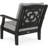 Martha Stewart by POLYWOOD® Acadia 5-Piece Farmhouse Dining Set with Benches in White(Black / Grey Mist)