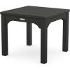 Martha Stewart by POLYWOOD® Acadia 5-Piece Farmhouse Dining Set with Benches in White(Black / Grey Mist)