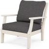 Martha Stewart by POLYWOOD® Acadia 5-Piece Farmhouse Dining Set with Benches in White(Sand / Ash Charcoal)