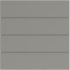 Martha Stewart by POLYWOOD® Acadia 5-Piece Farmhouse Dining Set with Benches in White(Slate Grey / Midnight Linen)