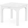 Martha Stewart by POLYWOOD® Acadia 5-Piece Farmhouse Dining Set with Benches in White(White / Glacier Spa)
