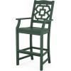 Martha Stewart by POLYWOOD® Chinoiserie 3-Piece Bar Set in Mahogany(Green)
