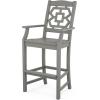 Martha Stewart by POLYWOOD® Chinoiserie 3-Piece Bar Set in Mahogany(Slate Grey)