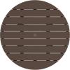 Martha Stewart by POLYWOOD® Chinoiserie 3-Piece Farmhouse Dining Set in Mahogany(Mahogany)