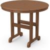 Martha Stewart by POLYWOOD® Chinoiserie 3-Piece Farmhouse Dining Set in Mahogany(Teak)