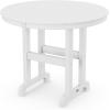 Martha Stewart by POLYWOOD® Chinoiserie 3-Piece Farmhouse Dining Set in Mahogany(White)