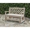 Martha Stewart by POLYWOOD® Chinoiserie 48″ Glider in Mahogany(Teak)
