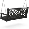 Martha Stewart by POLYWOOD® Chinoiserie 48” Swing in Sand(Black)