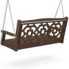 Martha Stewart by POLYWOOD® Chinoiserie 48” Swing in Sand(Mahogany)