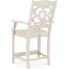 Martha Stewart by POLYWOOD® Chinoiserie 5-Piece Round Counter Set in Mahogany(Sand)