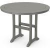 Martha Stewart by POLYWOOD® Chinoiserie 5-Piece Round Counter Set in Mahogany(Slate Grey)