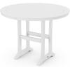 Martha Stewart by POLYWOOD® Chinoiserie 5-Piece Round Counter Set in Mahogany(White)