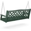 Martha Stewart by POLYWOOD® Chinoiserie 60” Swing in Mahogany(Green)