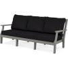 Martha Stewart by POLYWOOD® Chinoiserie 6-Piece Lounge Sofa Set in Mahogany/Spiced Burlap(Slate Grey / Midnight Linen)