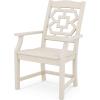 Martha Stewart by POLYWOOD® Chinoiserie 9-Piece Dining Set with Trestle Legs in White(Sand)