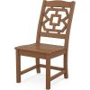 Martha Stewart by POLYWOOD® Chinoiserie 9-Piece Dining Set with Trestle Legs in White(Teak)