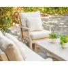 Martha Stewart by POLYWOOD® Chinoiserie Deep Seating Loveseat in White/Sky Blue(Slate Grey / Midnight Linen)