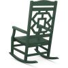 Martha Stewart by POLYWOOD® Chinoiserie Rocking Chair in Sand(Green)