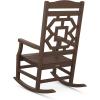 Martha Stewart by POLYWOOD® Chinoiserie Rocking Chair in Sand(Mahogany)