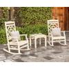 Martha Stewart by POLYWOOD® Chinoiserie Rocking Chair in Sand(Mahogany)
