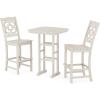 Martha Stewart by POLYWOOD® Chinoiserie 3-Piece Bar Set in Mahogany(Sand)