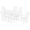Martha Stewart by POLYWOOD® Chinoiserie 7-Piece Dining Set in White(White)